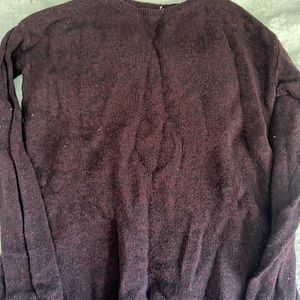 Maroon and Blue Sweater (will wash clothes to get them fresh & wrinkles out)!